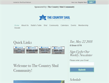 Tablet Screenshot of countryshul.org